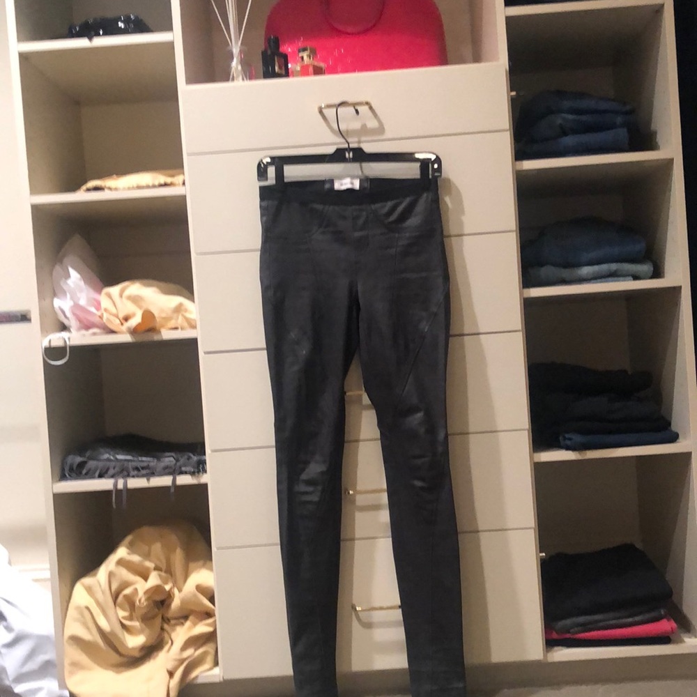 HELMUT LANG LAMB LEATHER PANTS SIZE 0